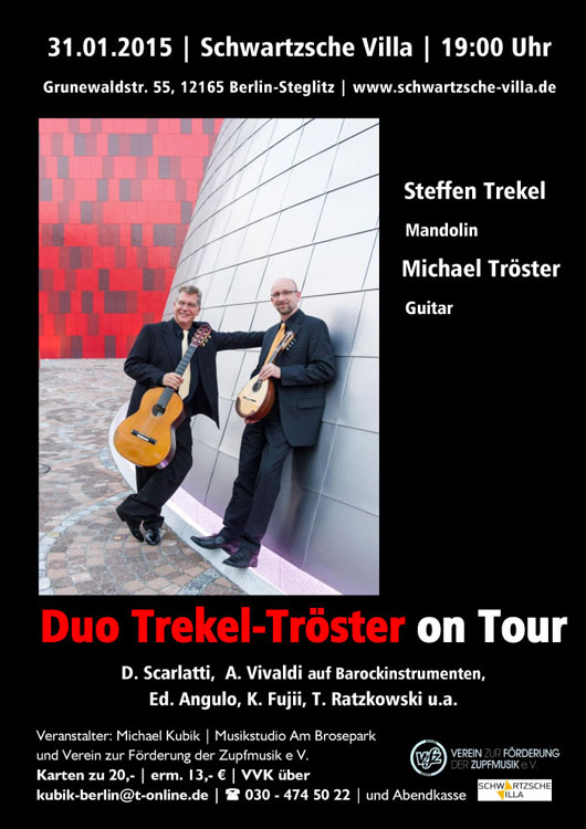 Duo Trekel-Tröster on Tour - 31.01.2015 - Schwartzsche Villa - 19 Uhr